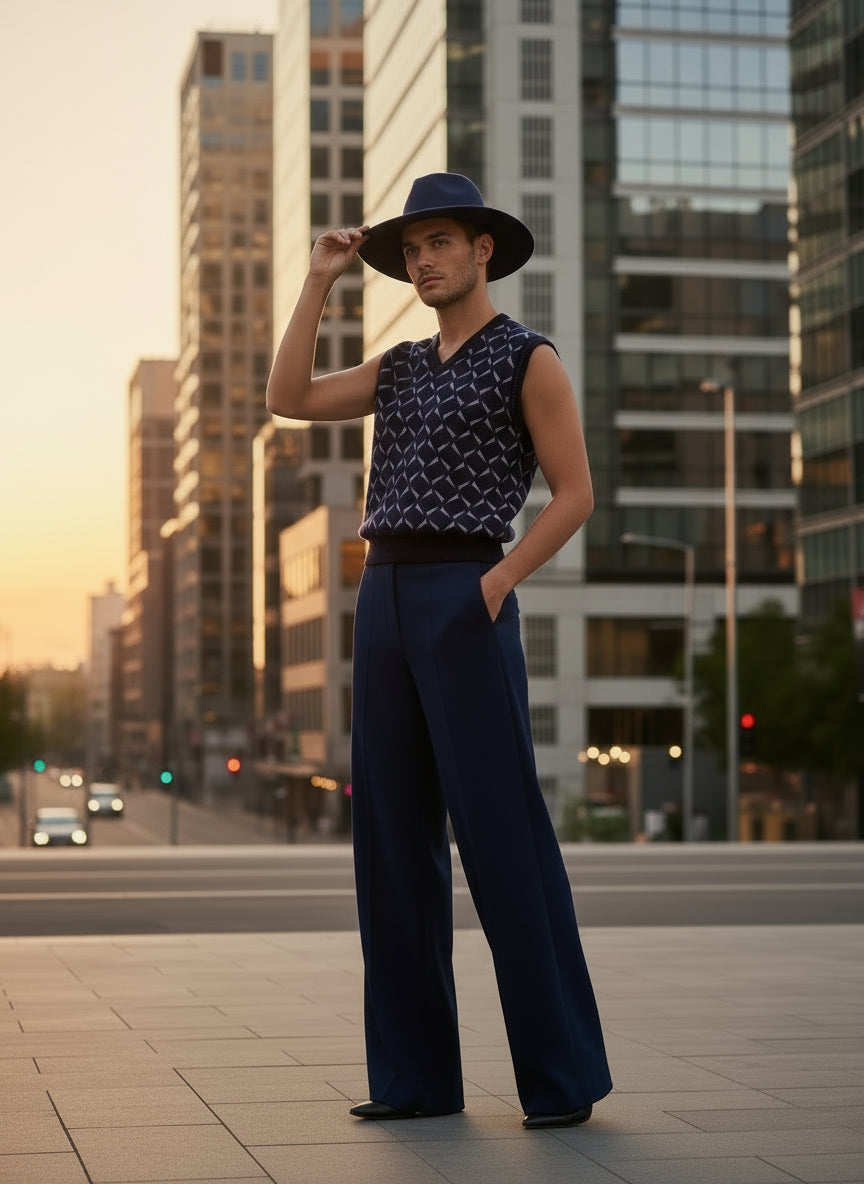 Chaleco de punto Alquimia para hombre